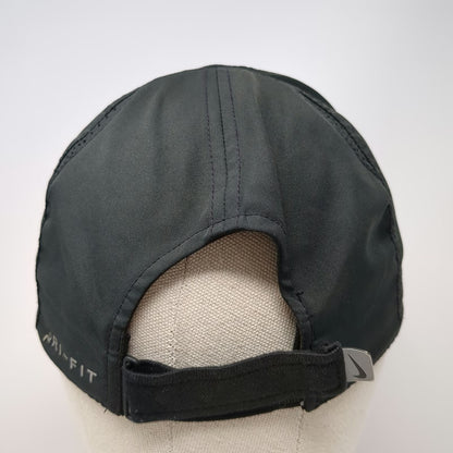 Nike Baseball Cap Black One Size Dri-FIT Featherlight Strapback Running Hat