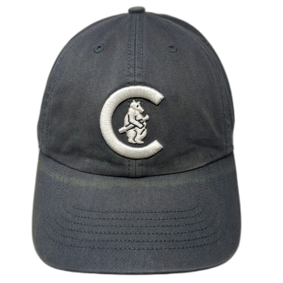 Chicago Cubs MLB 47 Baseball Cap Gray White Size M Cooperstown Green Underbrim