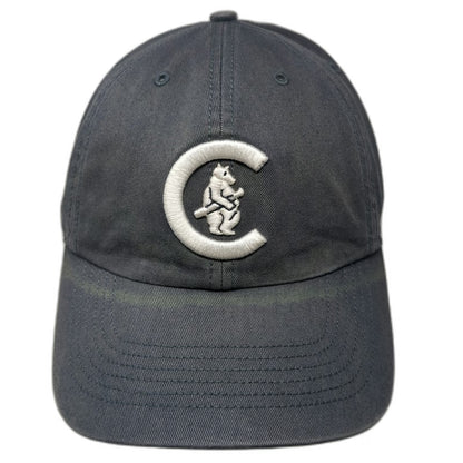 Chicago Cubs MLB 47 Baseball Cap Gray White Size M Cooperstown Green Underbrim