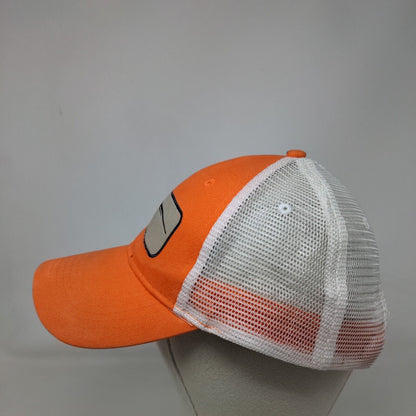 Spanish Fly Snapback Mesh Back Trucker Hat Orange One Size Colorblock Fishing