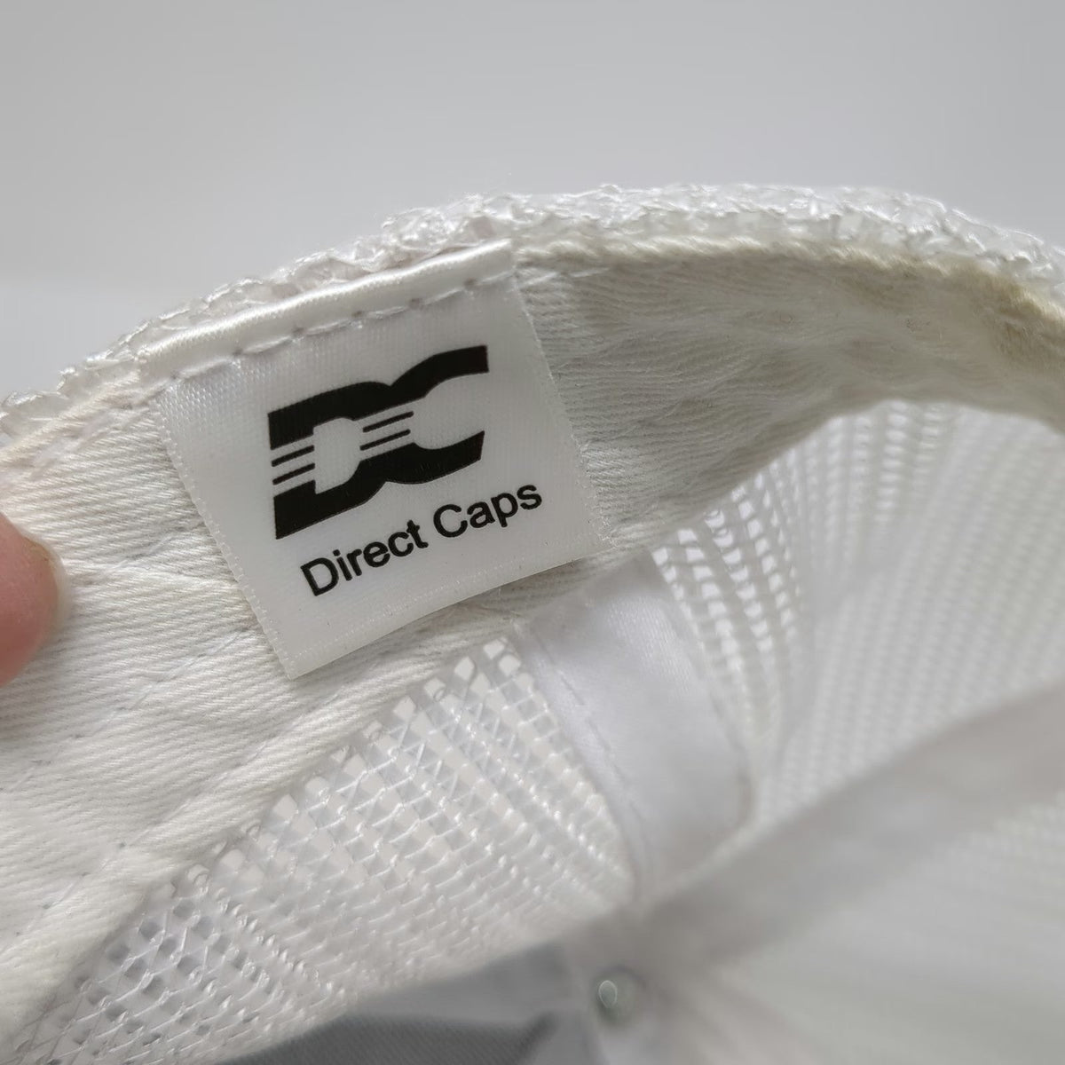 Direct Caps Trucker Hat Gray One Size SOLV Energy Mesh Back Snapback Stitching