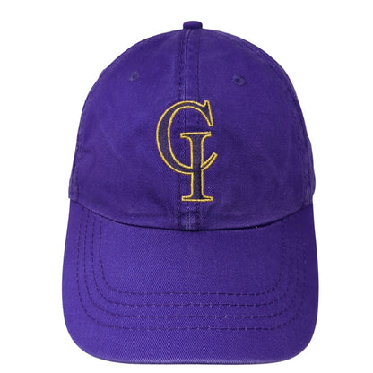 CI Slideback Hat Purple One Size Embroidered Letters 6 Panel Cobra