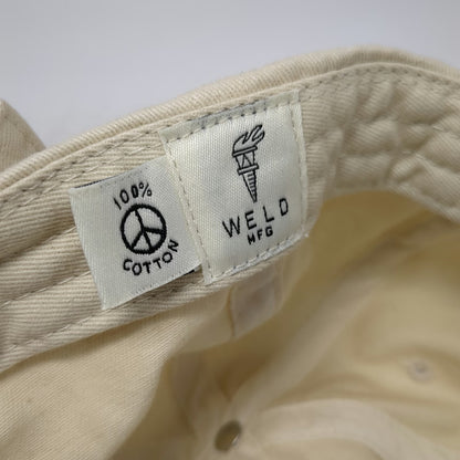 Weld Mfg Baseball Cap Beige Green One Size Data Person Parsely Cotton Hat