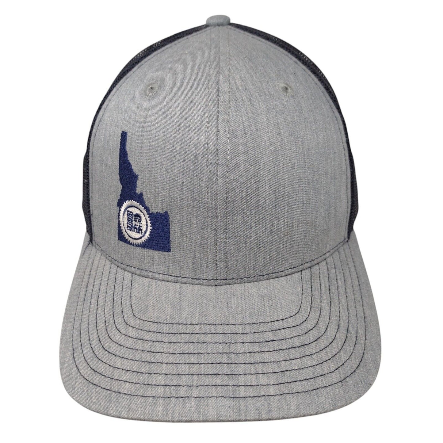 Idaho FNT Snapback Mesh Back Trucker Hat Gray OSFA Embroidered Adjustable