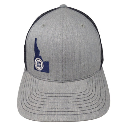Idaho FNT Snapback Mesh Back Trucker Hat Gray OSFA Embroidered Adjustable