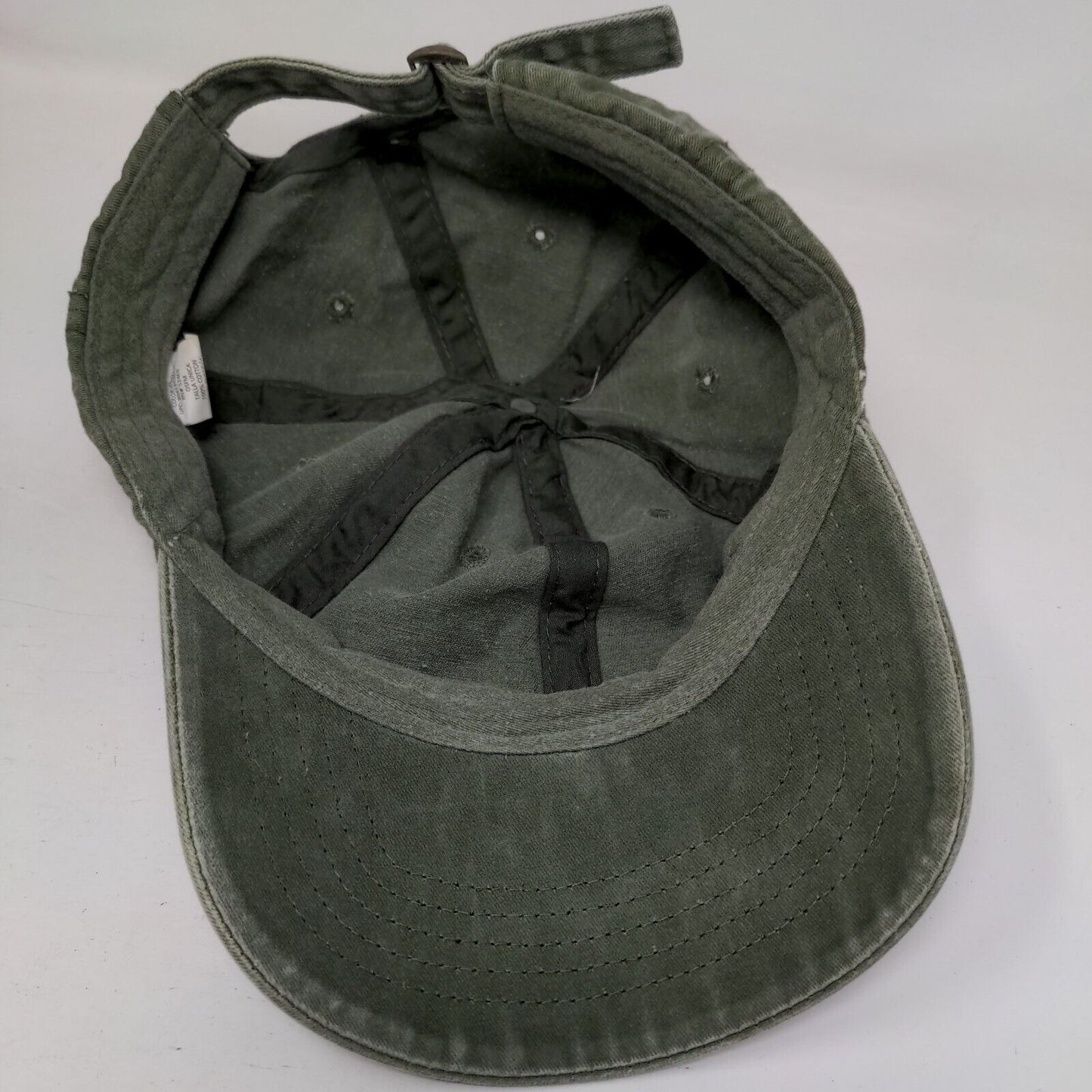 Unbranded Slideback Hat Solid Green OSFM Adjustable 6 Panel Blank