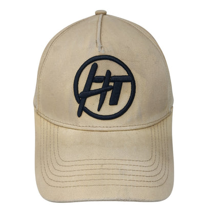 HT Hard Tuned Toddler Snapback Hat Beige One Size Adjustable Embroidered 6 Panel