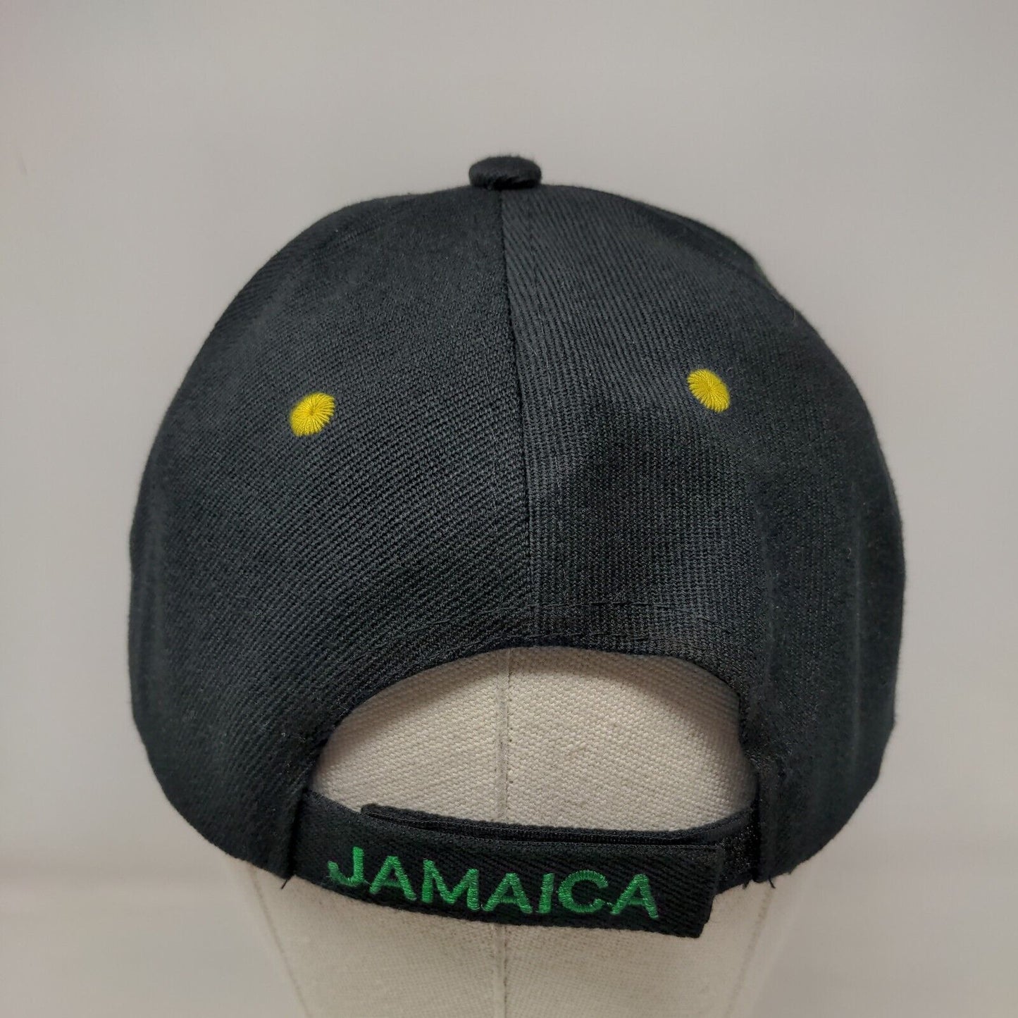 JA Jamaica Strapback Hat Multicolor Size 58 cm Adjustable Vented Holes 6 Panel