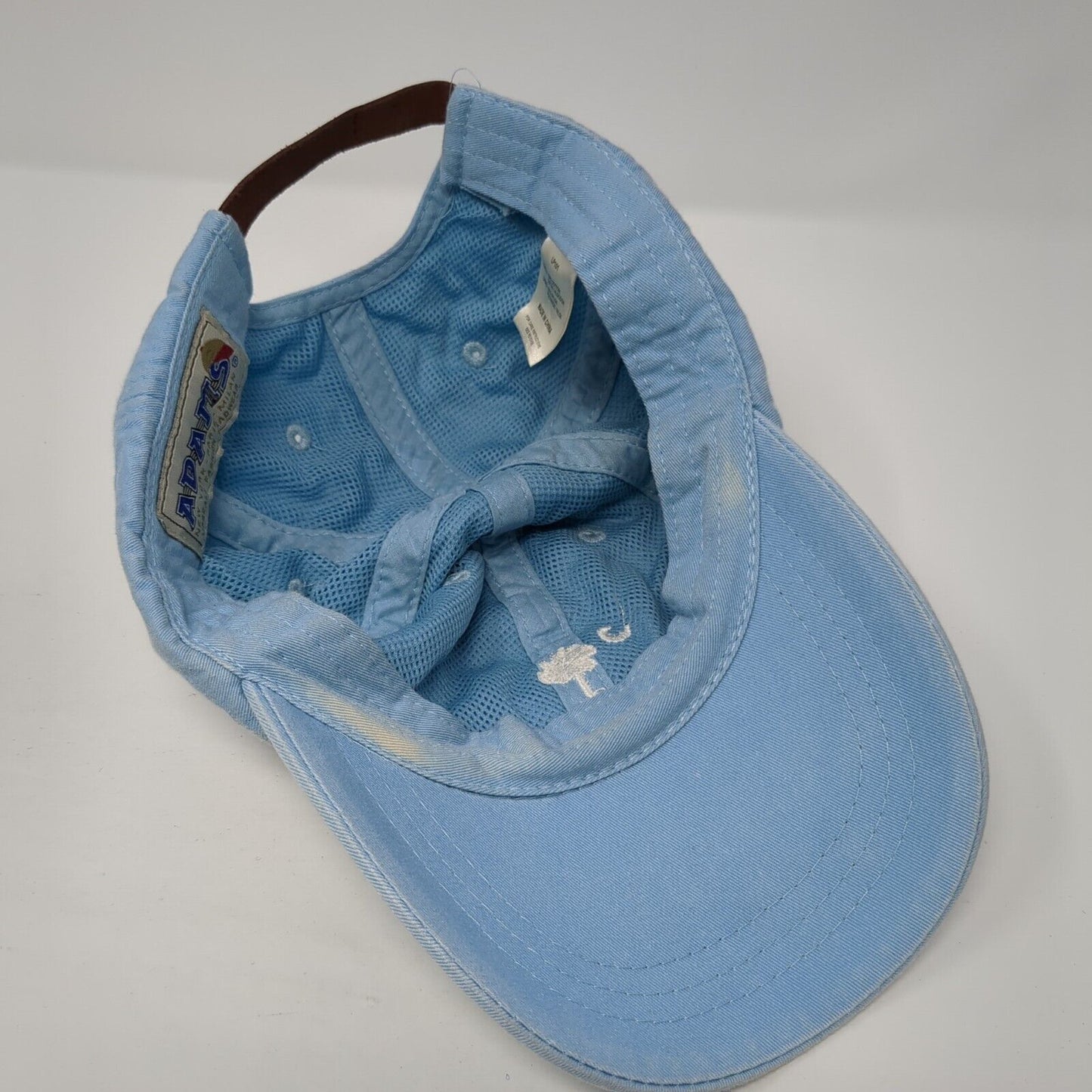 Flag of South Carolina Slideback Hat Blue One Size Leather Strap Adams