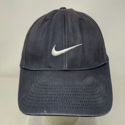 Nike Strapback Hat Blue OSFA Embroidered Swoosh Just Do It 6 Panel