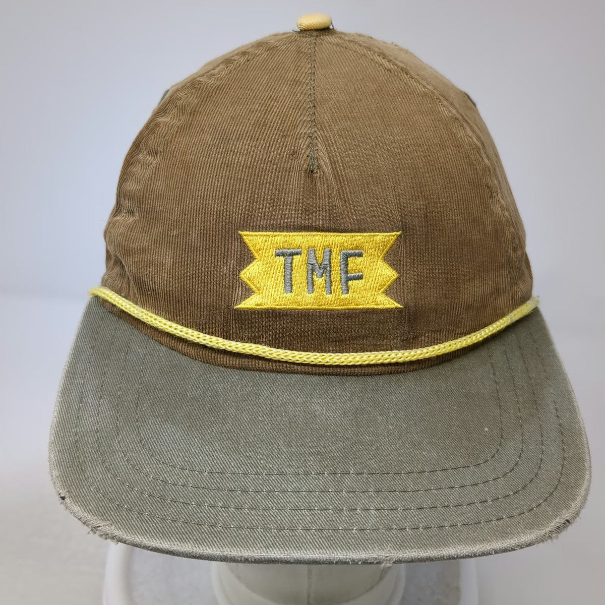 Treefort Baseball Cap Brown OSFM Corduroy Rope TMF Patch Hat Slideback Cotton