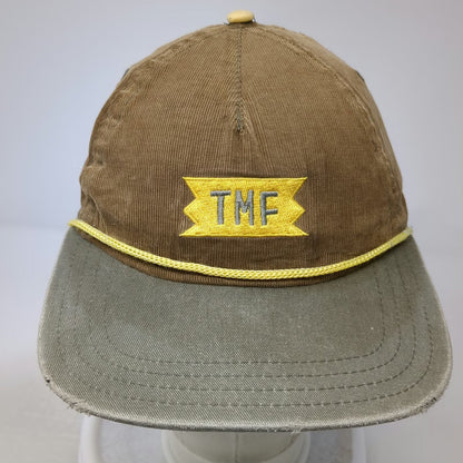 Treefort Baseball Cap Brown OSFM Corduroy Rope TMF Patch Hat Slideback Cotton