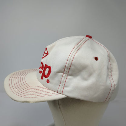 Innovative Products Jeep Chrysler Trucker Snapback Hat White OS USA Vintage