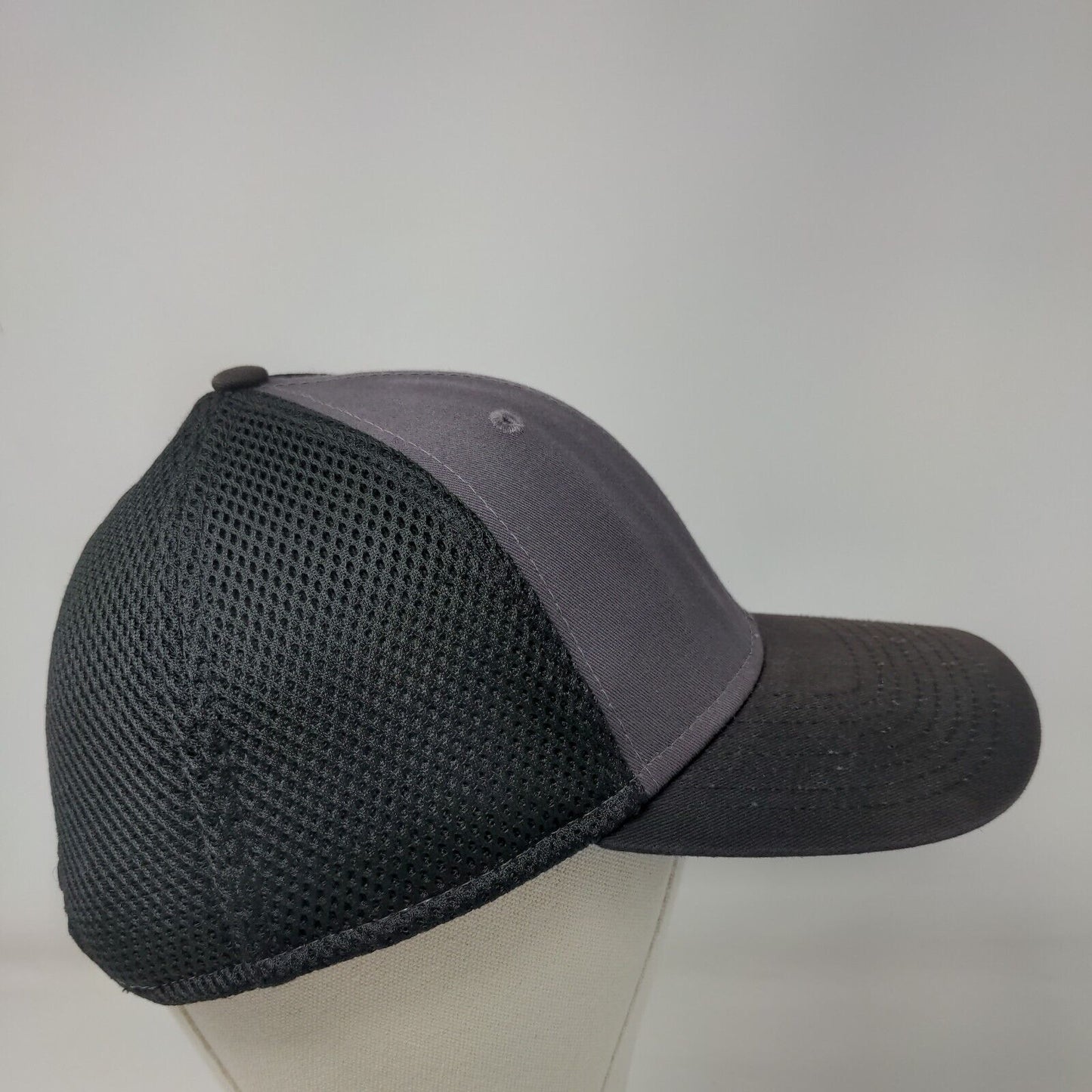 New Era Snapback Trucker Hat Black OSFM Adjustable Embroidered 9Forty Cotton