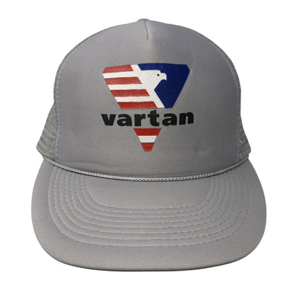Vartan Snapback Mesh Back Rope Trucker Hat Gray One Size Solid Otto