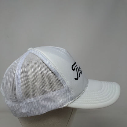 Thornton Snapback Trucker Hat White One Size Adjustable Mesh Back Rope Otto