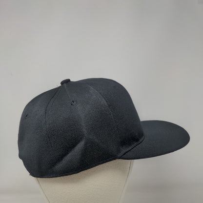 Let's Go Brandon Snapback Hat Black One Size Adjustable Patriotic Vented Holes
