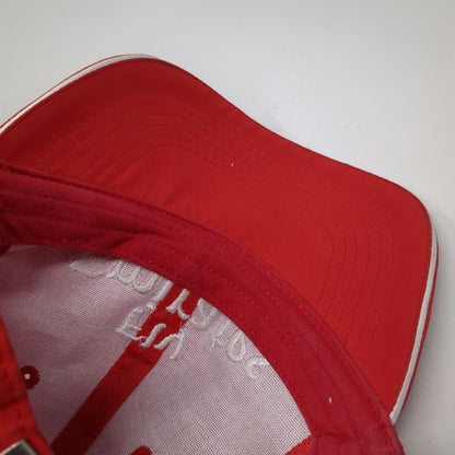 Emirates Fly Logo Baseball Cap Red One Size Adjustable Slideback Buckle Hat
