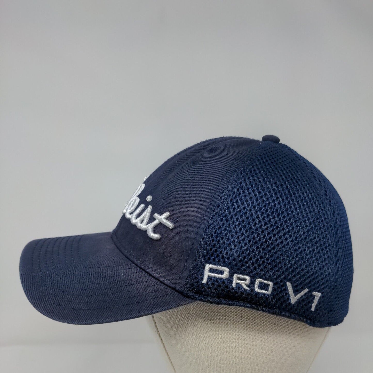 Titleist Fitted Mesh Back Hat Blue Small-Medium Embroidered New Era