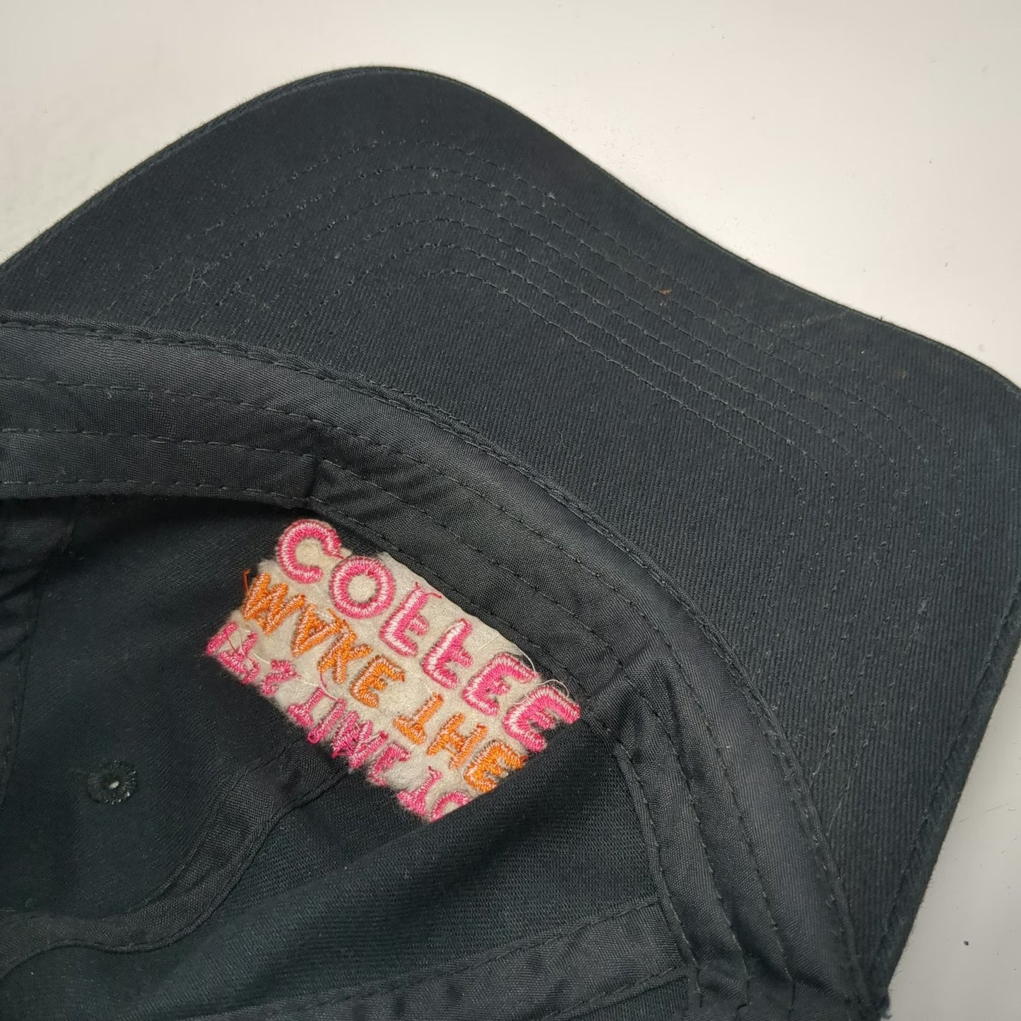 Dunkin It's Time To Make The Coffee Baseball Cap Black One Size Strapback Hat