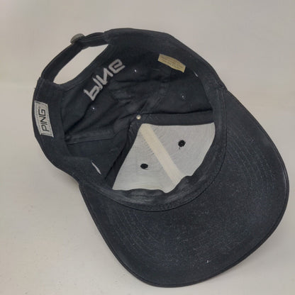 Ping Tisi Driver Slideback Hat Black OSFA Embroidered Adjustable Outdoor