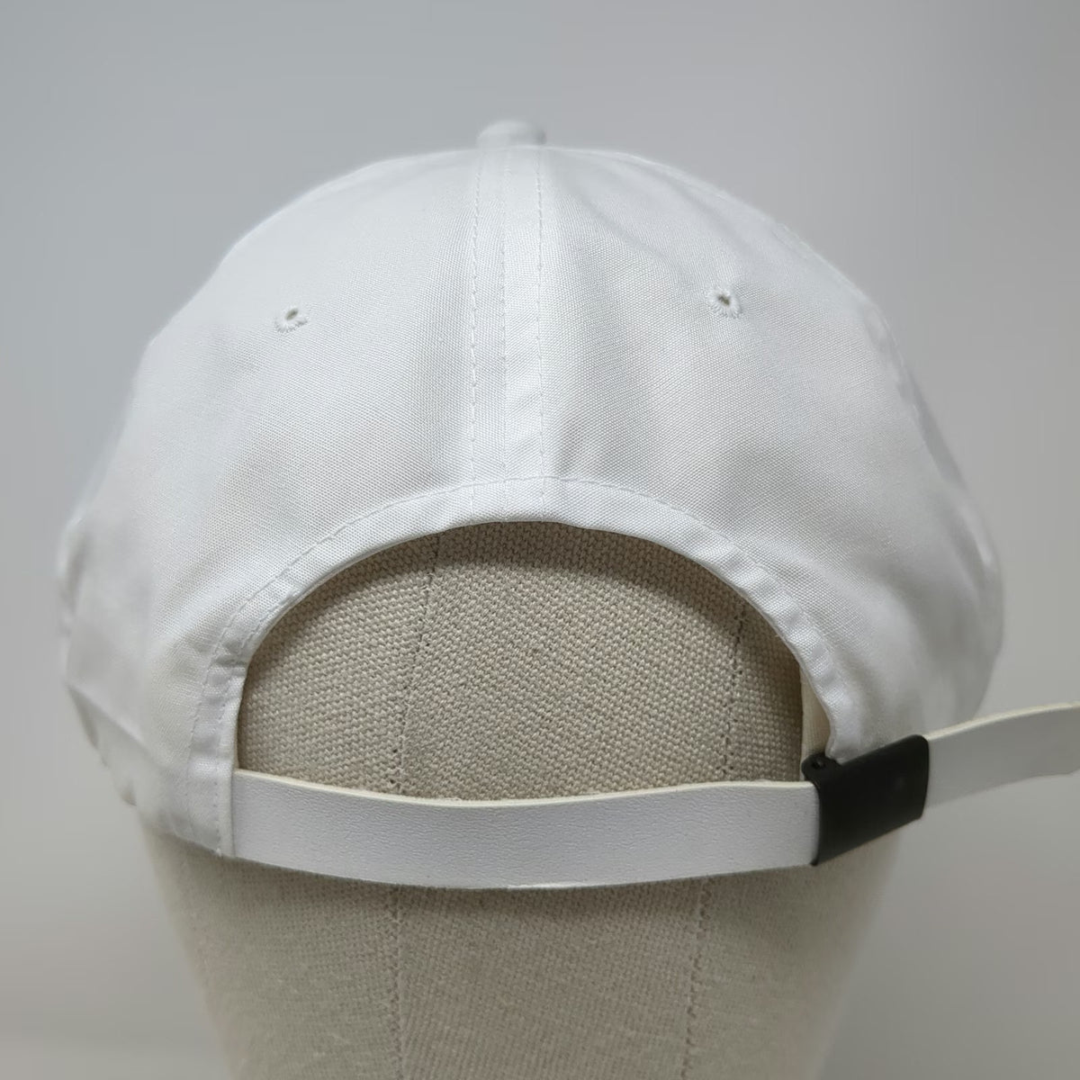 Unisource Logo 5 Panel White Red Black One Size Rope Strapback Hat Poly Cotton