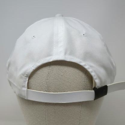 Unisource Logo 5 Panel White Red Black One Size Rope Strapback Hat Poly Cotton