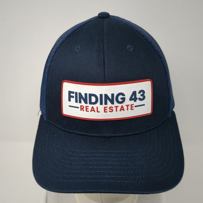 Finding 43 Real Estate Snapback Trucker Hat Blue OS Adjustable Mesh Richardson