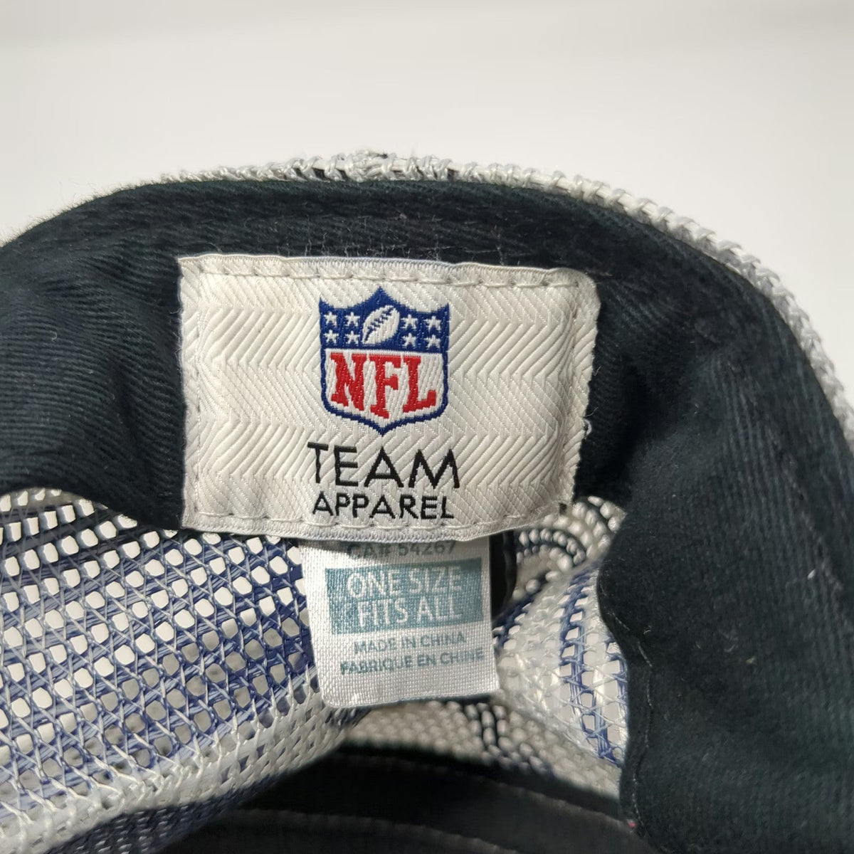 Seattle Seahawks NFL Team Apparel Blue White One Size Trucker Hat Mesh Snapback
