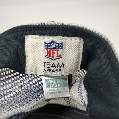 Seattle Seahawks NFL Team Apparel Blue White One Size Trucker Hat Mesh Snapback