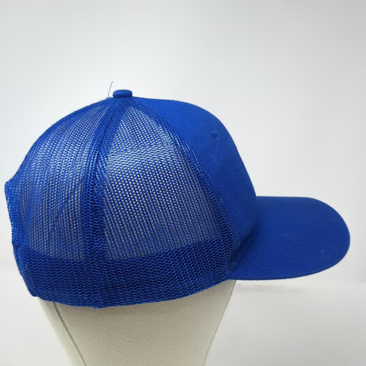 Port Authority Trucker Hat Blue One Size Snapback Mesh River Edge Mountains Logo