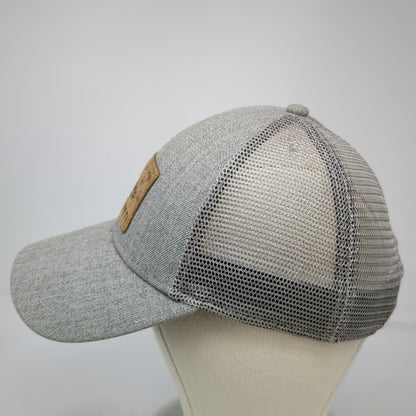 YETI Trucker Hat Gray One Size Mesh Snapback Fish Patch J Marquardt Cap