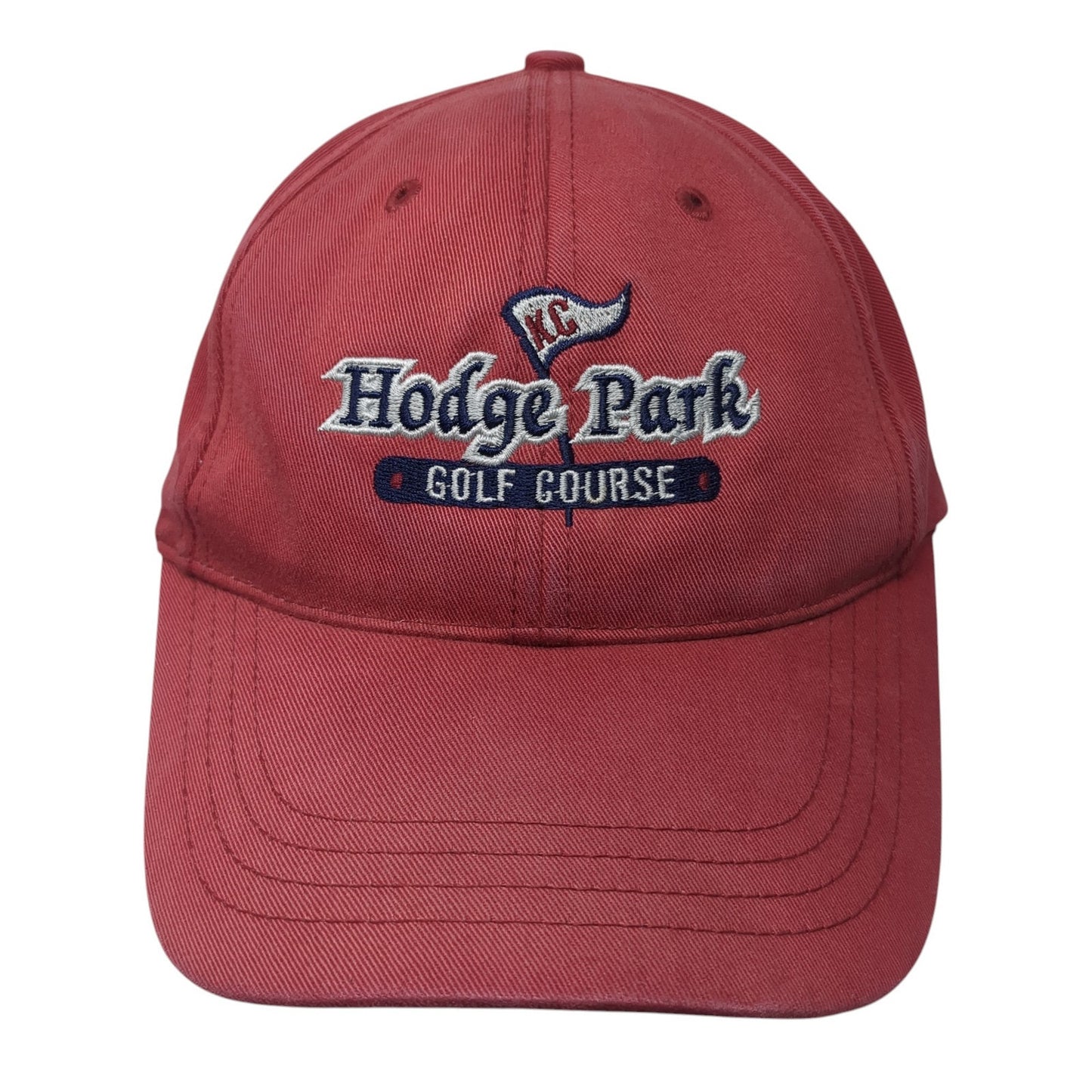 Hodge Park Golf Course Slideback Hat Red One Size American Dry Goods