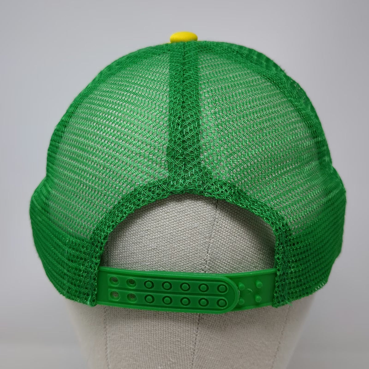Trucker Hat Yellow Green One Size Stranger Things Camp Know Where Mesh Snapback