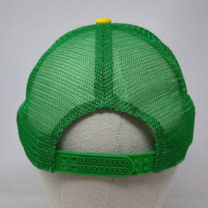 Trucker Hat Yellow Green One Size Stranger Things Camp Know Where Mesh Snapback