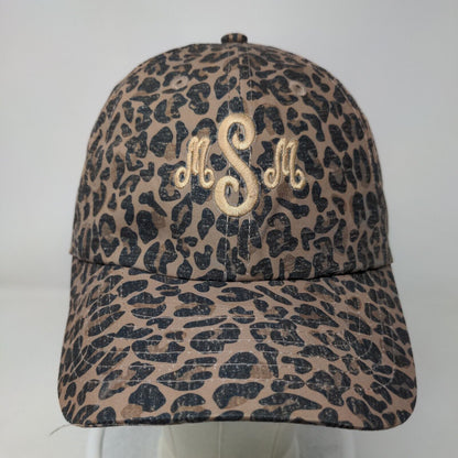 MSM Slideback Hat Multicolor One Size Embroidered Leopard Print Marley Lilly