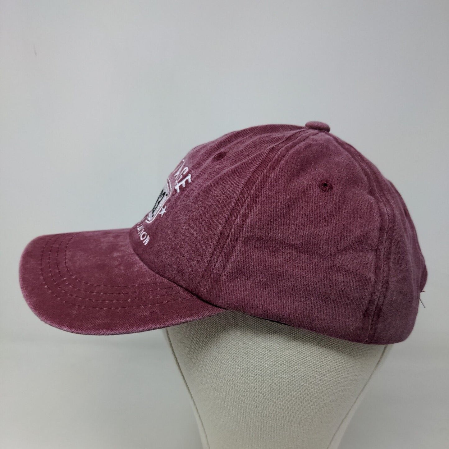 Unbranded Men's Slideback Hat Red Embroidered Logo Adjustable 1983