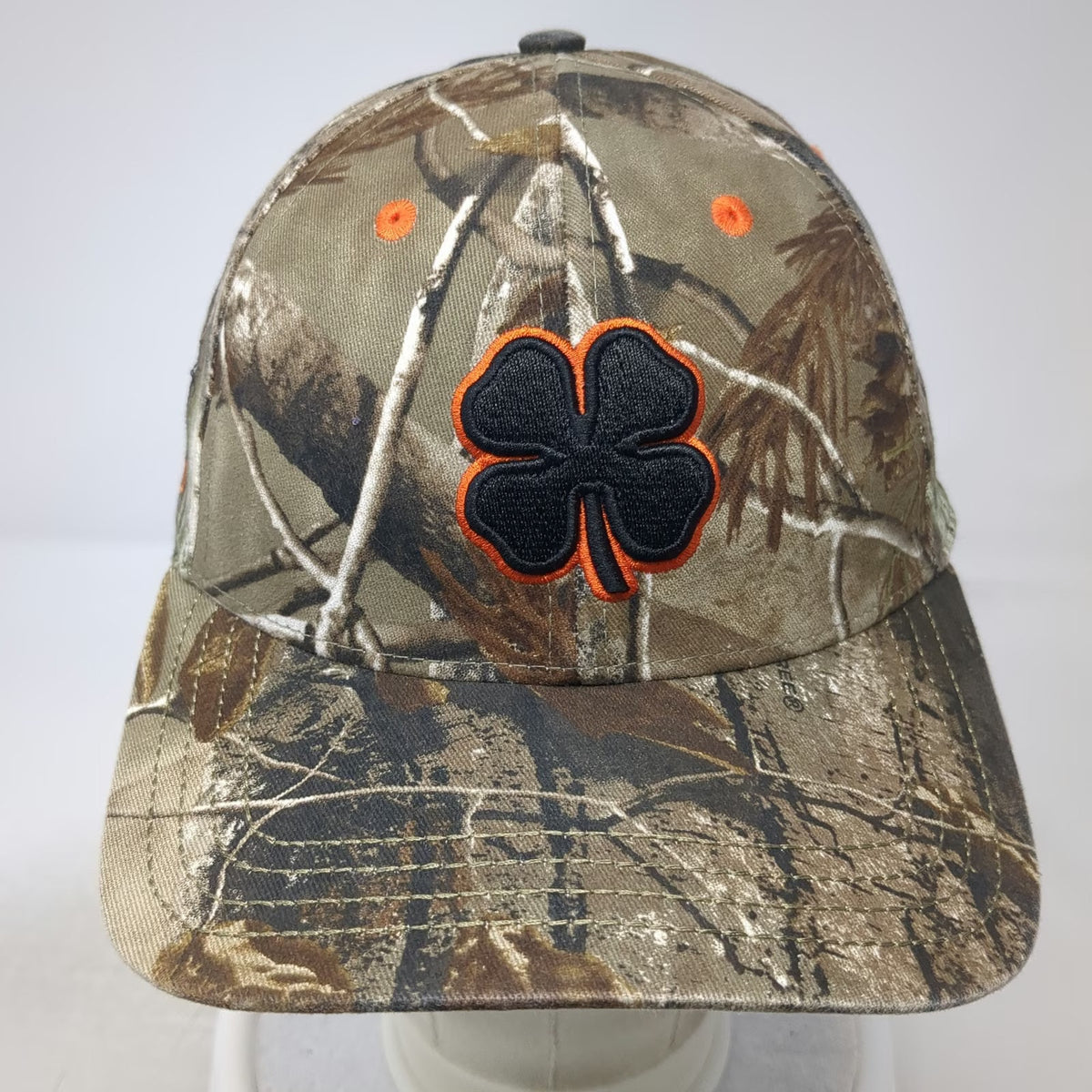 Black Clover Baseball Cap Brown Camo One Size Live Lucky Boneyard Pirate Hat