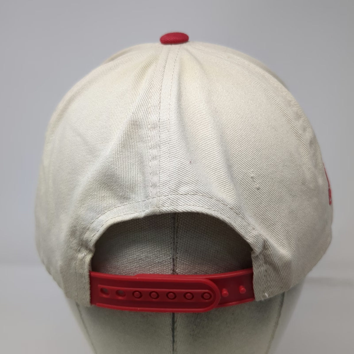 Nebraska Cornhuskers NCAA Melon Wear 5 Panel Beige Red Hat OSFM Snapback Rope