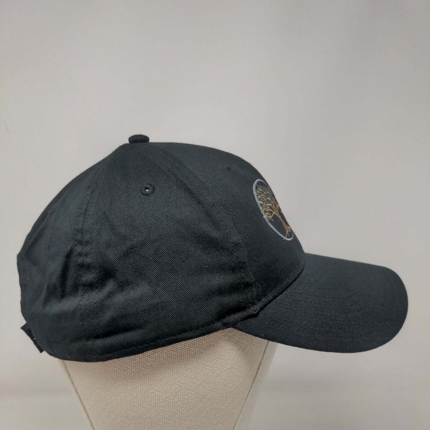 Oak & Sage Realty Strapback Hat Black OSFM Embroidered 6 Panel Otto