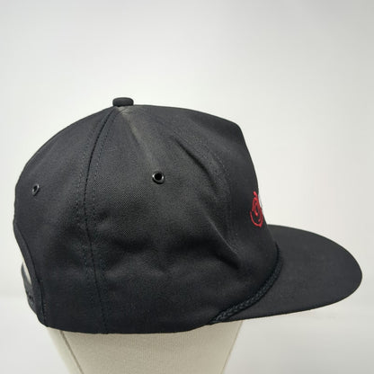 Legend Snapback Black One Size 5 Panel Rope Hat Boise Locomotive MotivePower