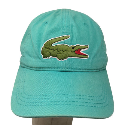 Lacoste Men's Slideback Hat Blue Embroidered Alligator Logo 100% Cotton