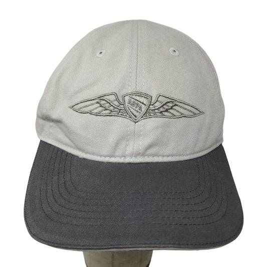 ADPA Men's Slideback Hat Gray Adjustable Embroidered Logo 100% Cotton