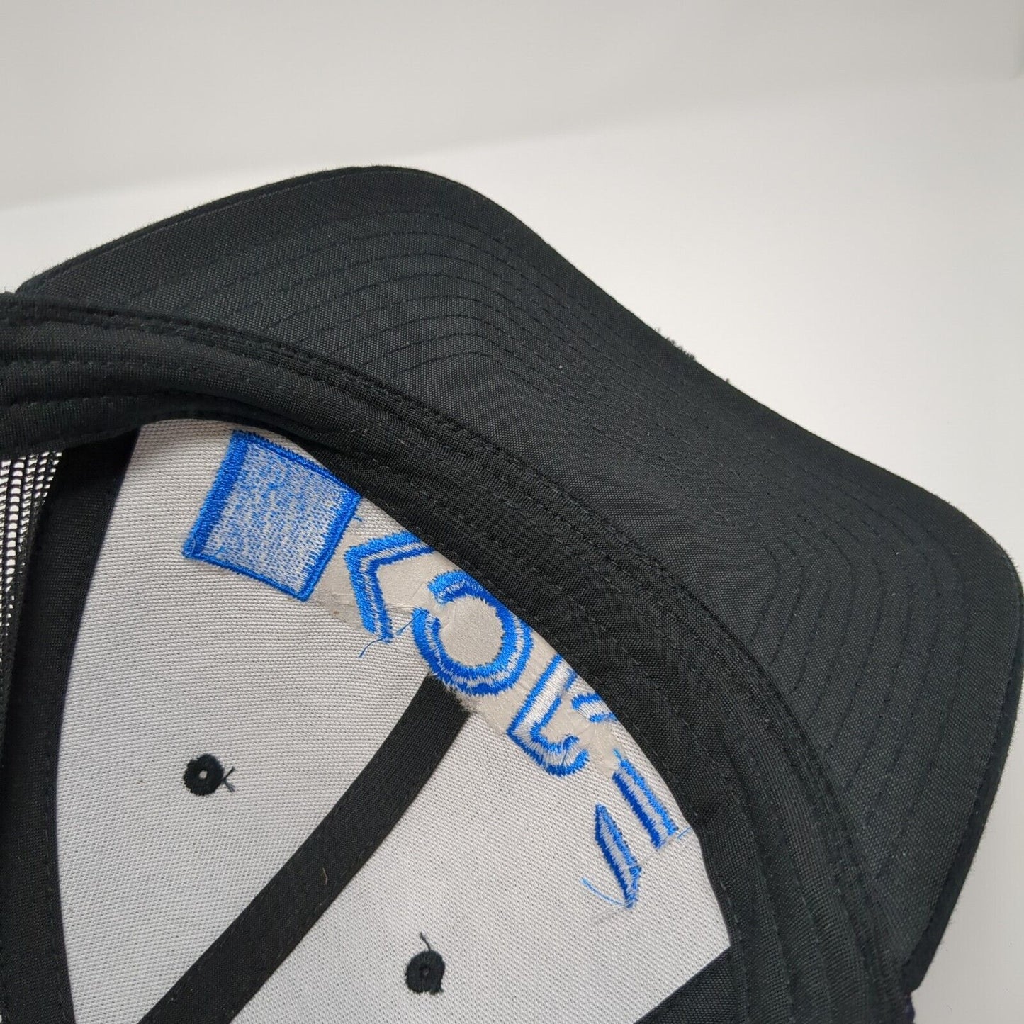 KORE Snapback Mesh Back Trucker Hat Black OSFA The Classics Yupoong