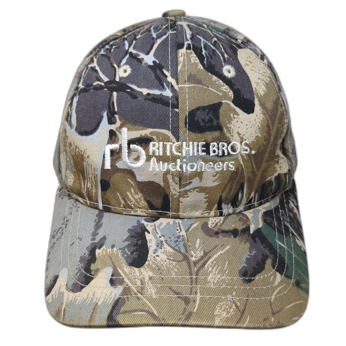 Ritchie Bros Auctioneers Camo Baseball Cap Green One Size Strapback Hat Promo
