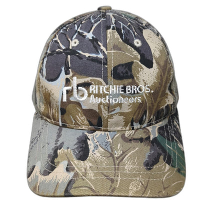 Ritchie Bros Auctioneers Camo Baseball Cap Green One Size Strapback Hat Promo