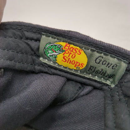 Bass Pro Shops Snapback Black One Size Embroidered Logo Adjustable Fishing Hat