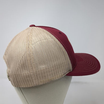 Richardson Trucker Hat Red One Size Zips Drive In Mesh Snapback Restaurant Logo