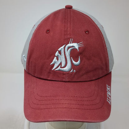 Pukka Baseball Cap Red Gray One Size NCAA Washington State University Alumni Hat