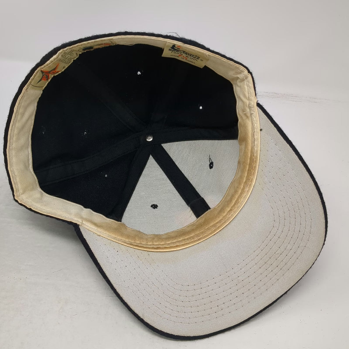 San Francisco Giants MLB Sports Specialties Baseball Cap Black 7 1/2 Wool Fitted